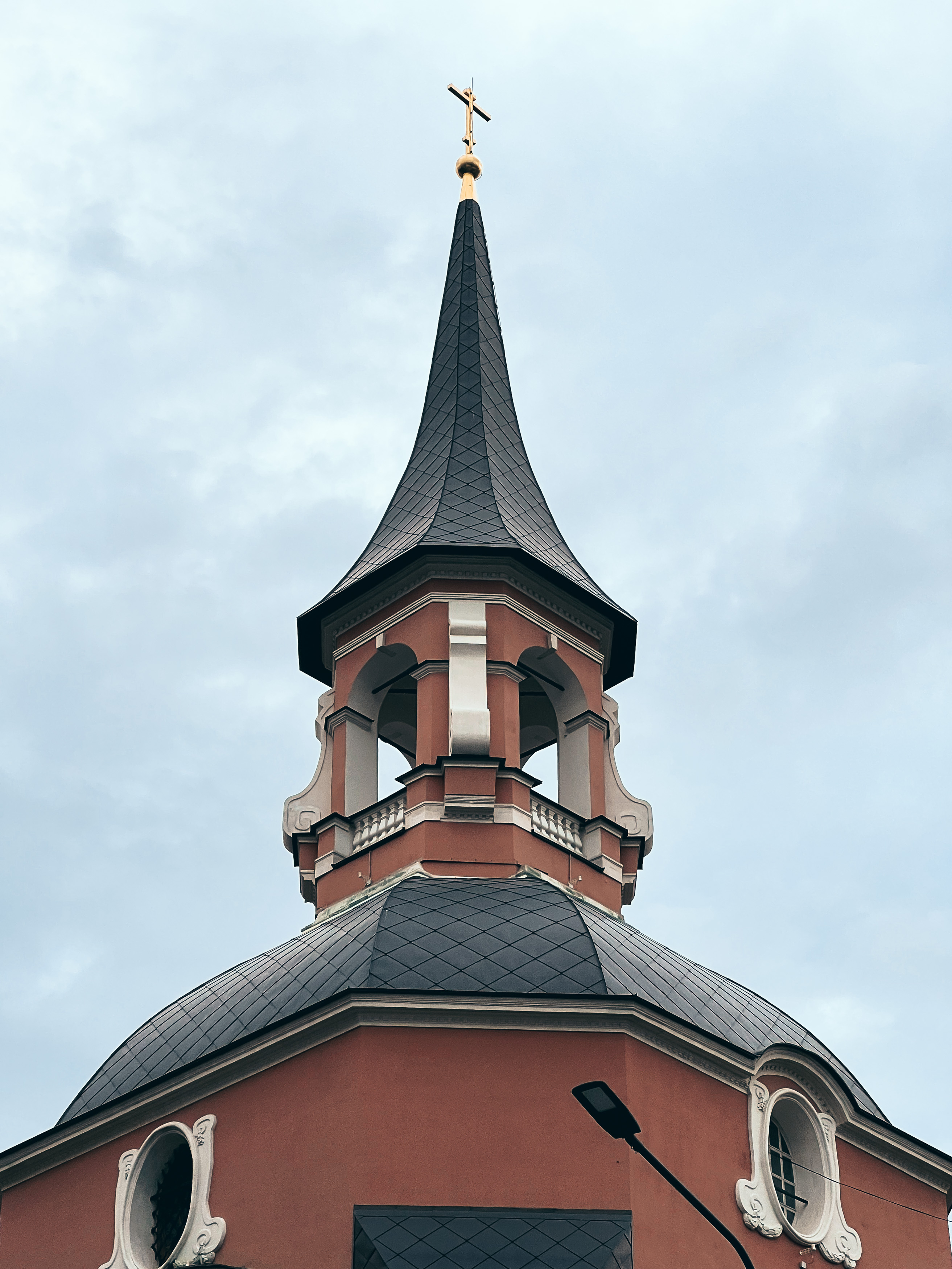 Верхняя часть Петропавловского храма со шпилем